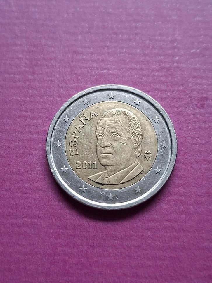2011 Spanje 2 euro, schaars, Postzegels en Munten, Munten | Europa | Euromunten, Losse munt, 2 euro, Spanje, Verzenden