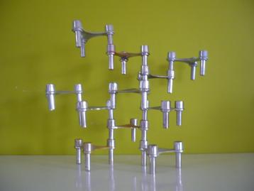 11 vintage space age stapel kandelaars Seca beschikbaar voor biedingen