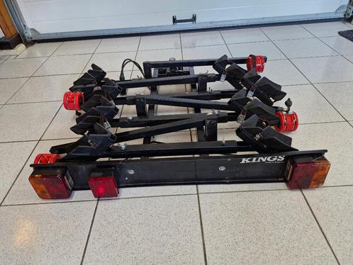 Fietsendrager merk KINGS, Auto diversen, Fietsendragers, Zo goed als nieuw, Trekhaakdrager, 3 fietsen of meer, Brede banden, Ophalen