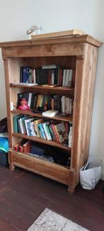 Grenen boekenkast, Ophalen, Met plank(en), Gebruikt, 100 tot 150 cm