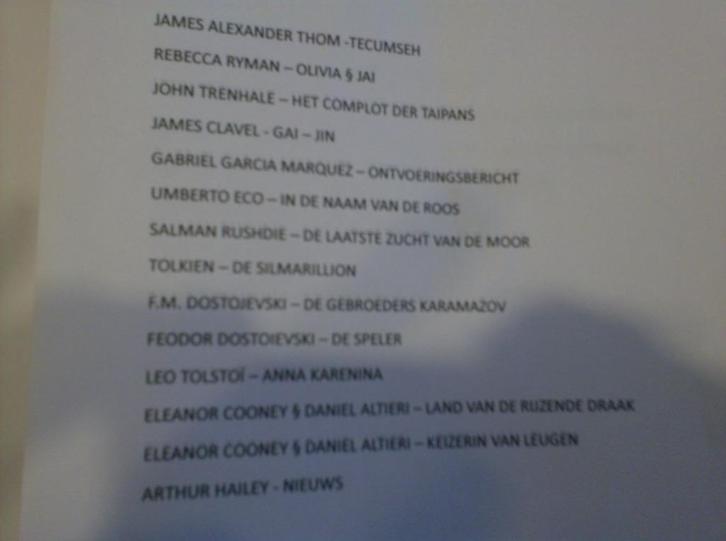 BOEKEN DIVERSE 3, Livres, Littérature, Enlèvement