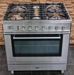 🔥 Poêle Boretti de luxe 80 cm en acier inoxydable à 5 brûle, Electroménager, Cuisinières, Comme neuf, 5 zones de cuisson ou plus