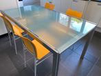 Keuken/eettafel met 4 design stoelen, 50 tot 100 cm, 150 tot 200 cm, Gebruikt, Rechthoekig