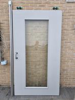 Schuifdeur met glas + rail., Doe-het-zelf en Bouw, Ophalen