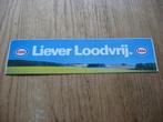 Vintage Sticker Esso Liever Loodvrij , Verzamelen, Ophalen of Verzenden, Nieuw, Auto of Motor