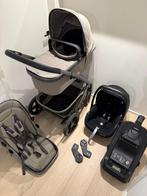 Joolz Geo 3 sage green (wieg + stoel) maxicosi + isofix, Zo goed als nieuw, Verstelbare duwstang, Ophalen, Kinderwagen