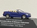 Busch MB E-klasse cabrio blauw 1/87, Ophalen of Verzenden, Zo goed als nieuw, Auto, Overige merken