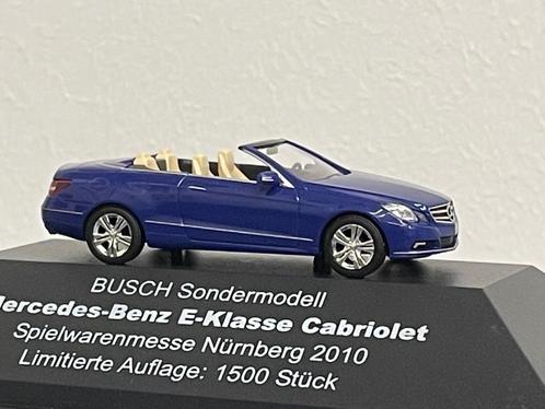 Busch MB E-klasse cabrio blauw 1/87, Hobby en Vrije tijd, Modelauto's | 1:87, Zo goed als nieuw, Auto, Overige merken, Ophalen of Verzenden