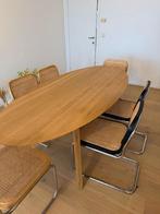 Sav & OkseTafel Ovaal 220x100 Eiken geolied, Huis en Inrichting, Ophalen, 100 tot 150 cm, 200 cm of meer, Zo goed als nieuw