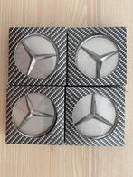 4st Auto Hub Caps, voor Mercedes Benz 75mm, Ophalen of Verzenden, Zo goed als nieuw