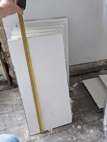6 carreaux de carrelage blancs rectangulaires, Enlèvement