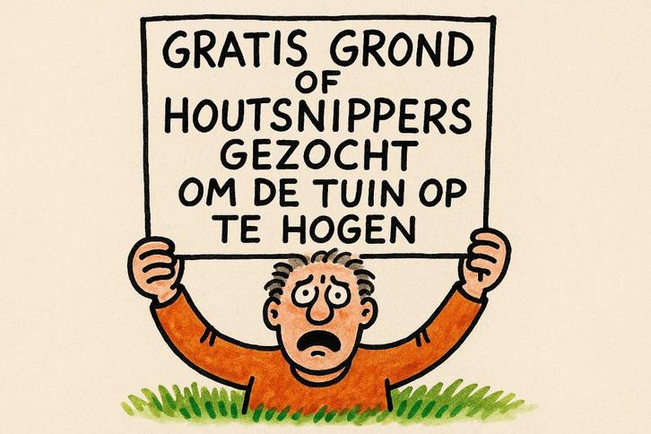 Aanvulgrond en houtsnippers gezocht, Tuin en Terras, Aarde en Mest, Tuinaarde, Ophalen