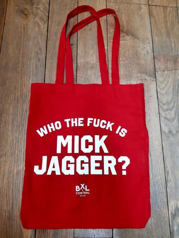 Tote bag "Who The F*ck is Mick Jagger" The Rolling Stones 