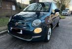 Fiat 500 hybride/benzine donker turquoise met zwarte zetels, Auto's, Fiat, Benzine, Te koop