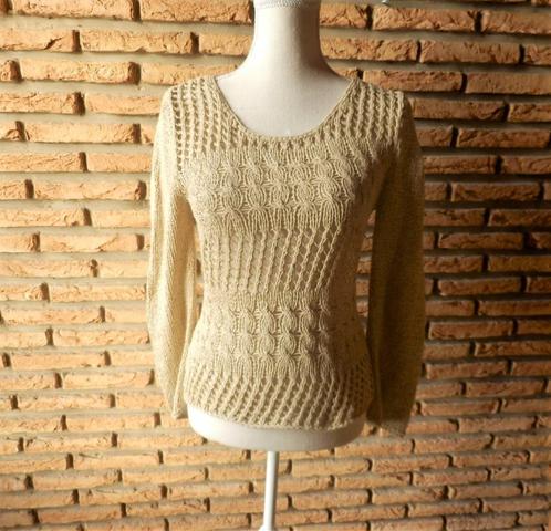 (37) -pull femme t.38 beige - yves paris -, Kleding | Dames, Truien en Vesten, Zo goed als nieuw, Maat 38/40 (M), Beige, Ophalen of Verzenden