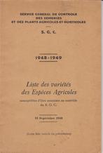Boek met variëteiten van landbouwsoorten (S.G.C.) 1948-1949, Ophalen, Gelezen