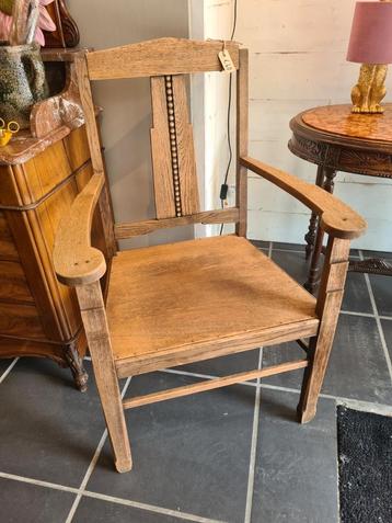 Leuke eiken bureaustoel art deco stijl  beschikbaar voor biedingen