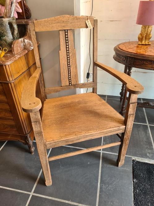 Leuke eiken bureaustoel art deco stijl, Antiek en Kunst, Antiek | Meubels | Stoelen en Sofa's, Ophalen