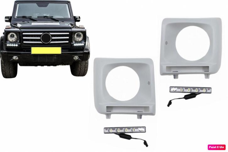 Mercedes G koplampranden met LED drl NIEUW !!!!!, Auto-onderdelen, Verlichting, Mercedes-Benz, Nieuw, Ophalen of Verzenden