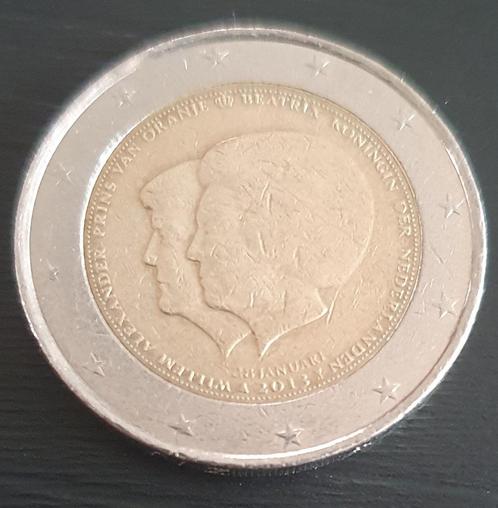 2 euro herdenkingsmunt Kroning van Koning Willem-Alexander, Postzegels en Munten, Munten | Europa | Euromunten, Losse munt, 2 euro