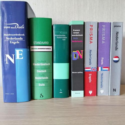 7 woordenboeken (Duits, Engels, Frans en Nederlands), Boeken, Woordenboeken, Zo goed als nieuw, Duits, Van Dale, Ophalen of Verzenden