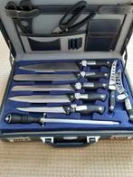 Kompleet messenset en bestek in draagkoffer nieuw ! barbecue, Ophalen, Nieuw, Inox of Chroom, Bestekset