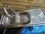 Dubbele spoelbak, Huis en Inrichting, Keuken | Keukenelementen, Ophalen, Gebruikt