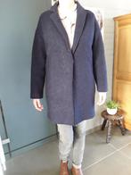 Donkerblauwe damesmantel maat 40, Maat 38/40 (M), Blauw, Gedragen, Promod