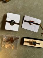 Pinces à cravates dorées - diverses, Bijoux, Sacs & Beauté, Boutons de manchette, Enlèvement ou Envoi, Comme neuf