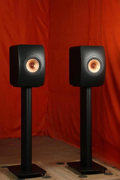 KEF LS50 / LS 50 Meta ZWART +Stands - Beursdemo! Freakuence, Audio, Tv en Foto, Luidsprekerboxen, Zo goed als nieuw, Front, Rear of Stereo speakers
