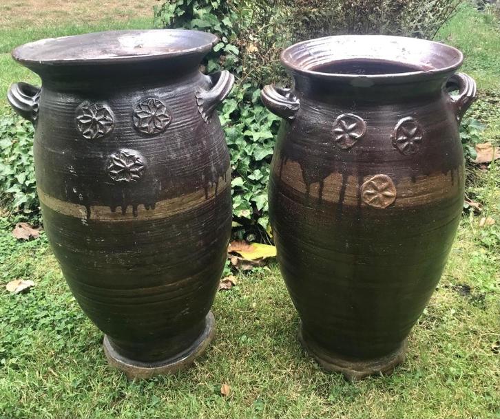 Kroonpotten in aardewerk - 18e eeuws, Antiek en Kunst, Antiek | Keramiek en Aardewerk, Ophalen