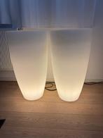 Vaas - lichtgevende bloempot Merk: Elho Pure Soft Round, Tuin en Terras, Bloempotten, Ophalen, Kunststof, 40 cm of meer, Nieuw