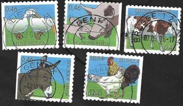 10 Postzegels België 2006 Boerderijdieren beschikbaar voor biedingen