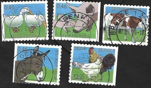 10 Postzegels België 2006 Boerderijdieren, Postzegels en Munten, Postzegels | Europa | België, Gestempeld, Frankeerzegel, Overig