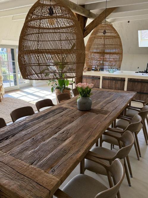 Oud eiken tafels & onderstellen! Houten eettafel | Maatwerk!, Huis en Inrichting, Tafels | Eettafels, Nieuw, Eikenhout, Ophalen of Verzenden