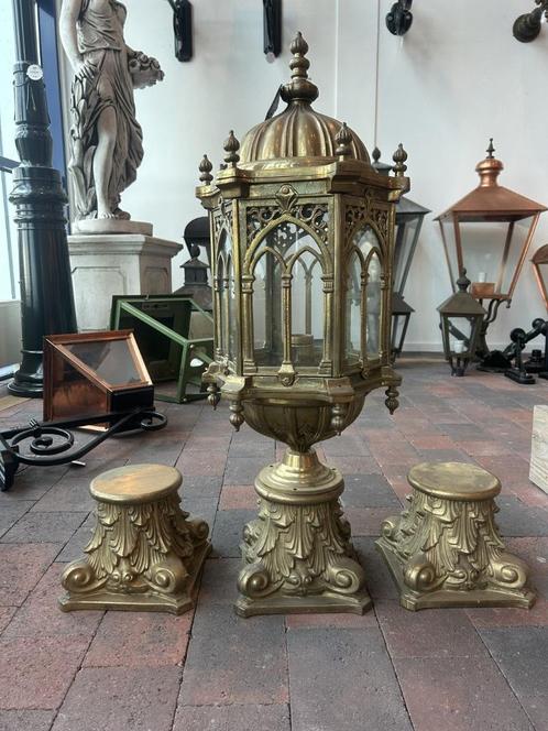 Marokkaanse gemaakte messing lamp Inclusief één opzetstuk, Antiek en Kunst, Antiek | Verlichting, Ophalen