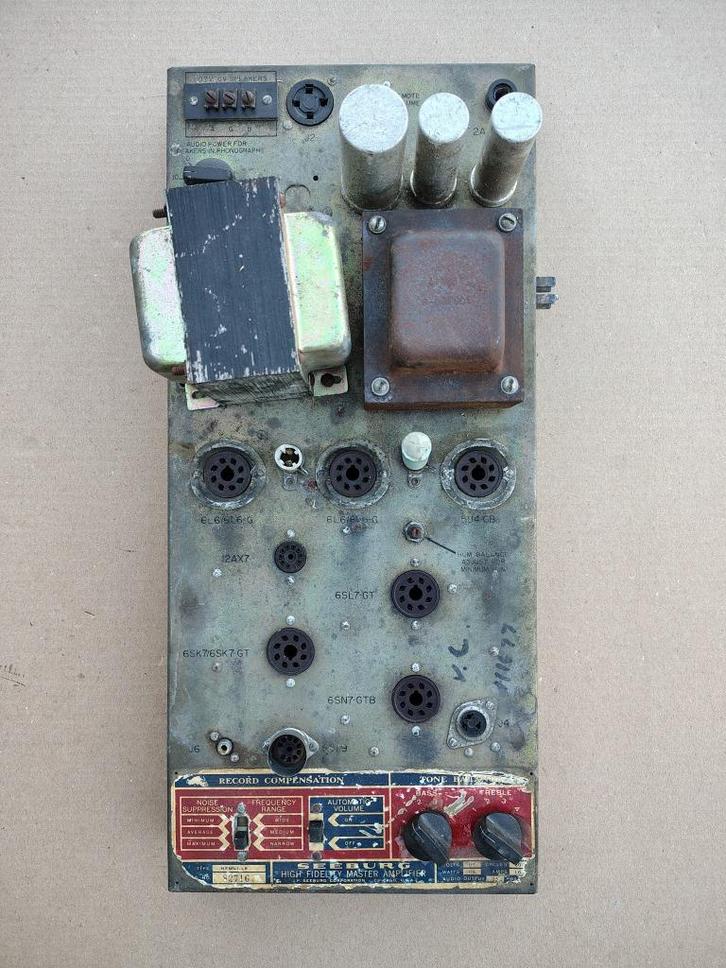 Buizen Versterker Seeburg V200/ J100 (1956) jukebox, Verzamelen, Automaten | Jukeboxen, Seeburg, Verzenden