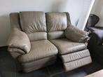Leren relax zetel, Ophalen, 150 tot 200 cm, Tweepersoons, Zo goed als nieuw