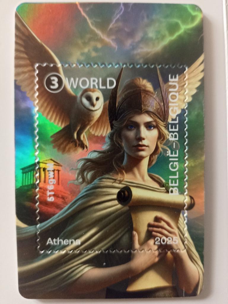② Cryptostamp 2025 België Athena Zwart — Postzegels | Europa | België —  2dehands