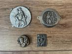 Vintage Sint Christoffel auto plaquettes, Ophalen of Verzenden