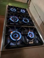 Horeca rvs gasfornuis 6 pits groot branders kookplaat ardgas, Ophalen, Zo goed als nieuw, Motor