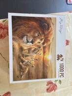 Puzzel de lion king, Kinderen en Baby's, Zo goed als nieuw, Van hout, 4 tot 6 jaar, Meer dan 50 stukjes