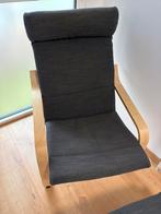 Fauteuil IKEA POÄNG + Repose-pieds, Maison & Meubles, Fauteuils, Enlèvement, Comme neuf, Bois