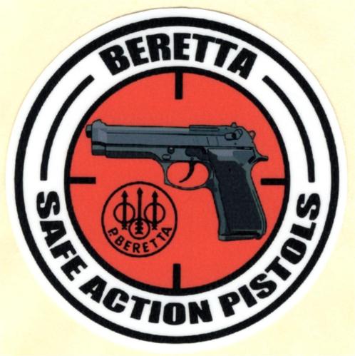 Beretta Safe Action Pistols sticker #8, Verzamelen, Stickers, Nieuw, Verzenden