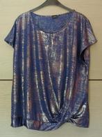 Feestelijke shirt, Blauw en zilver (Bonprix) 50/52 (nieuw), Blauw, Maat 46/48 (XL) of groter, Nieuw, Ophalen of Verzenden