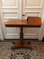 ANTIEKE ENGELSE LEESTAFEL READING SIDETABLE MAHONIE UNIEK, Ophalen of Verzenden