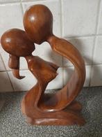 Romantisch massief houten beeldje, Ophalen of Verzenden