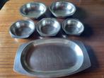 Lot de plats en inox, Ophalen of Verzenden, Gebruikt