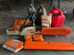 Kettingzaag en Heggenschaar, Tuin en Terras, Ophalen, Gebruikt, Benzine