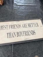 hangbordje met tekst - gratis, Ophalen, Gebruikt